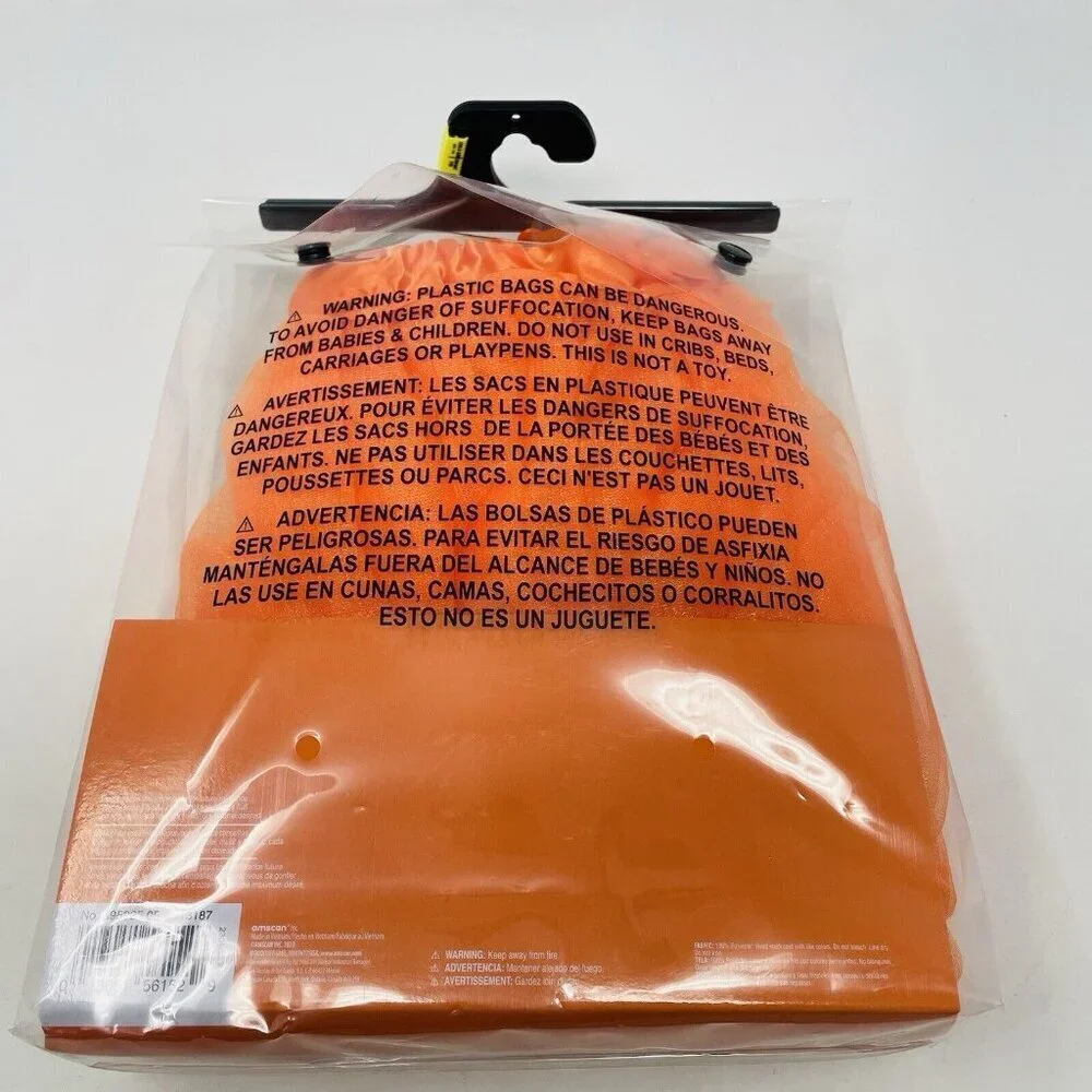 Youth Child Size S/M Mesh Tutu Skirt Orange Ideal for Play Pretend Halloween 444